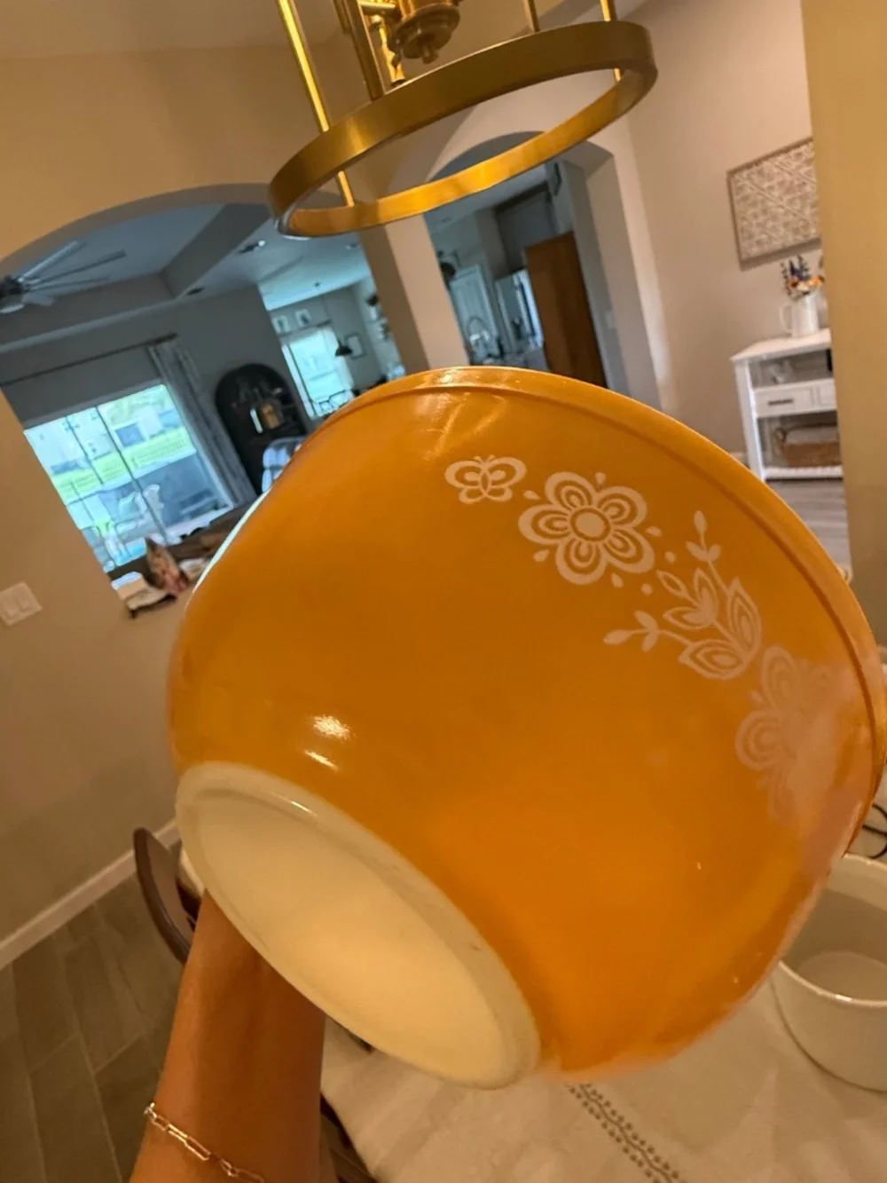 Butterfly Gold Pyrex Mixing Bowls 404-401